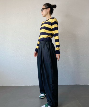 Yellow & Black Cable Knit #250107